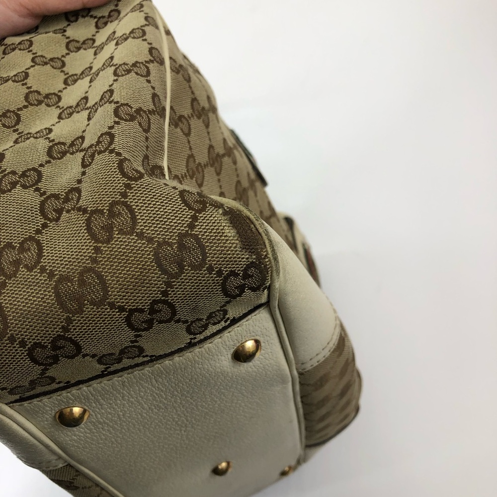 Gucci Beige and Brown GG Pattern Tote - Picture 9 of 15